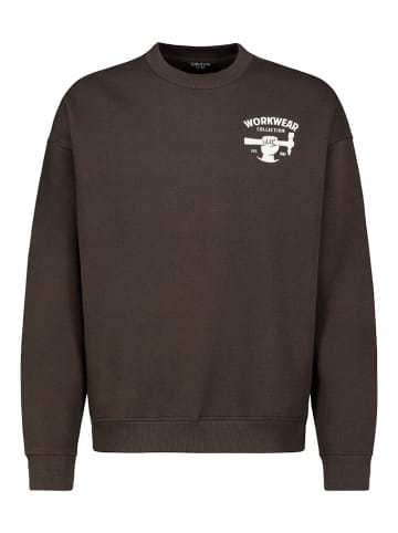 Eight2Nine Sweatshirt in deep chocolate brown