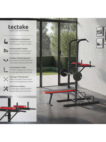tectake Power Tower Reeves 180 x 95 x 210 cm, schwarz