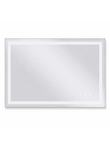 relaxdays Badspiegel "Light" - (B)80 x (H)60 cm