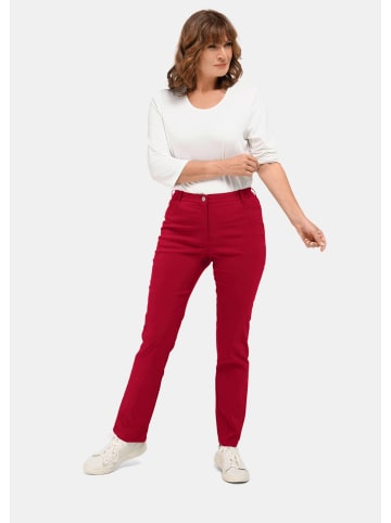 GOLDNER Kurzgröße:  Perfekte Super-Stretch-Hose CARLA in rot