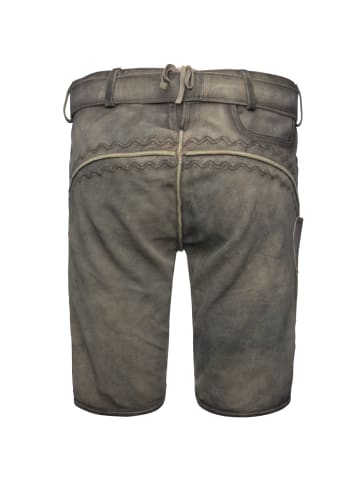 KRÜGER Lederhose Juan in grau