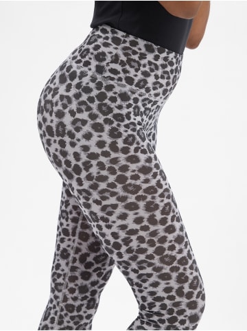 Marie Lund Leggings in hellgrau schwarz - 0002