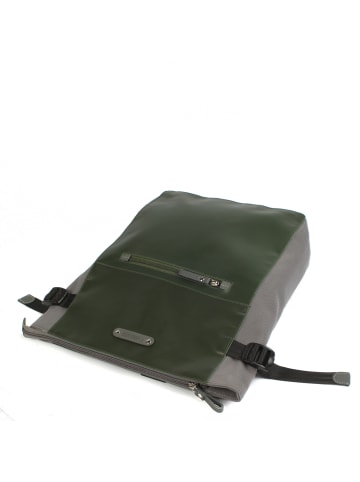 7CLOUDS City-Laptoprucksack Belis 7.1 in junglegreen-grey