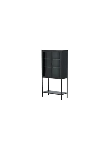 ebuy24 Vitrinenschrank Misha Schwarz 75 x 35 cm