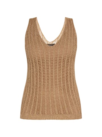 faina Damen Stricktop in Creme Gold