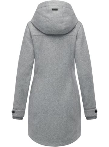 ragwear Wollmantel Janesha Coat in Light Grey