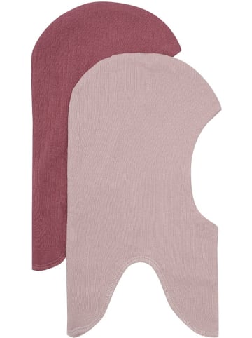 Minymo Kinder Mütze "Balaclava Double (2-Pack)" in Lila