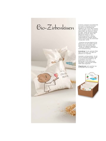 Goebel Bio-Zirbenkissen " Der kleine Yogi  Ausruhplätze " in Bunt