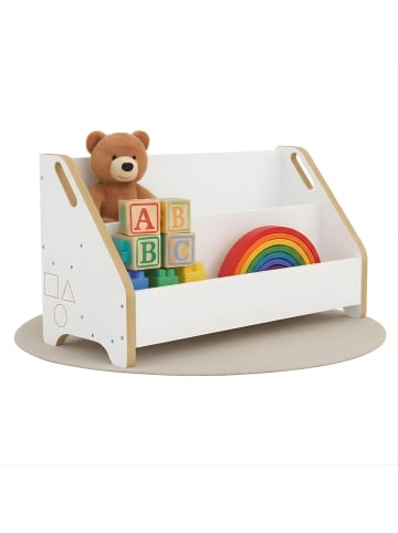 Mein-Regal Bücherbox DOOWY Bücherregal 2 Fächer 61 x 24 x 34 cm in Weiß