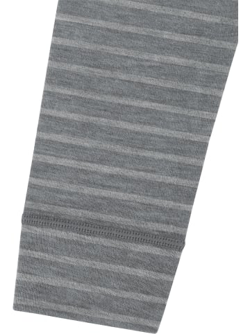Normani Outdoor Sports Baby Merino Strampler Tangoio in Grau gestreift