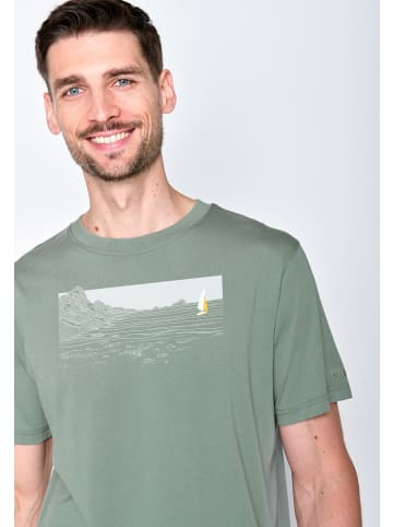 GreenBomb T-Shirt Nature Cliffsail in Blassgrün