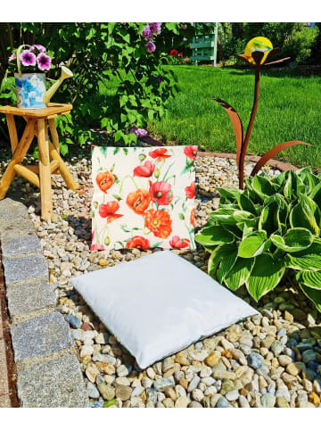 JACK Outdoor Dekokissen Motiv 45x45cm inkl. Füllung Mohnblumenblüten