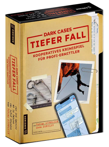 Gmeiner-Verlag Dark Cases - Tiefer Fall | Kooperatives Krimispiel für Profi-Ermittler