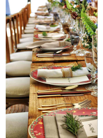 Seltmann Weiden Kuchenplatte Marieluise Weihnachtsnostalgie 34,5 x 15 cm in creme