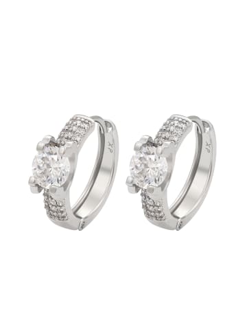 NAEMI Women Earrings in Silver White