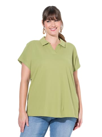 Ulla Popken Poloshirt in salbei