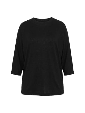 MIAMODA Jacquard-Pullover in schwarz