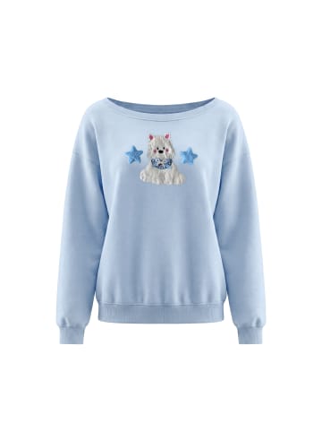 myMo Women Sweatshirt in Light Blue