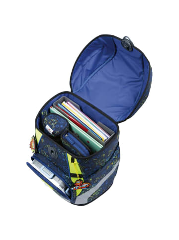 DerDieDas ErgoFlex Tiny - Schulranzen Set 5tlg. 900g (Deep Ocean) in Neon Crazy