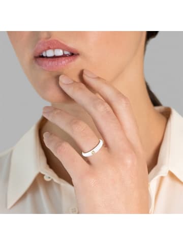 Glanzstücke München Ring aus Sterling Silber mit Zirkonia in gelbgold