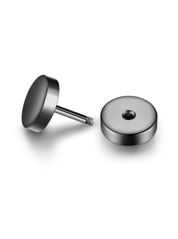 True Rebels Ohrstecker aus Edelstahl in gunmetal
