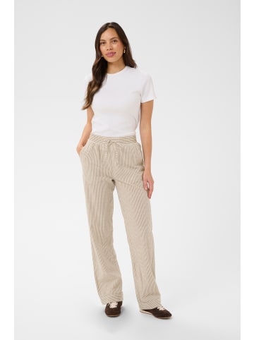 SAINT TROPEZ Casual Hose ElmikoSZ Lockere Passform in Toasted Coconut Ice Stripe