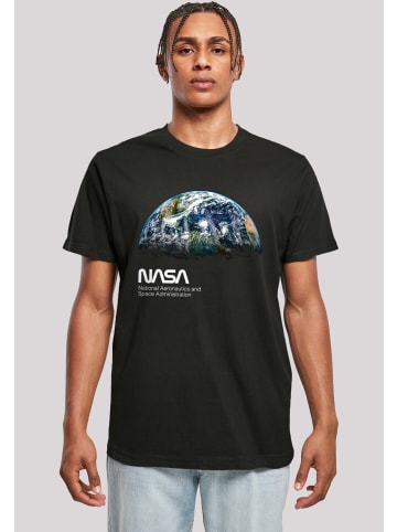 F4NT4STIC T-Shirt NASA View Of The Earth in schwarz