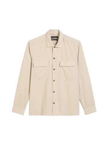 Marc O'Polo Cord-Hemd regular in gray silk