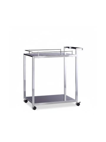 relaxdays Servierwagen in Schwarz  - (B)40 x (H)75 x (T)70 cm