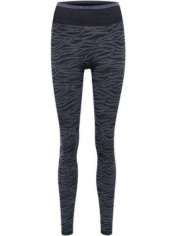 Hummel Hummel Leggings Hmlmt Saga Multisport Damen in BLACK/ASPHALT MELANGE