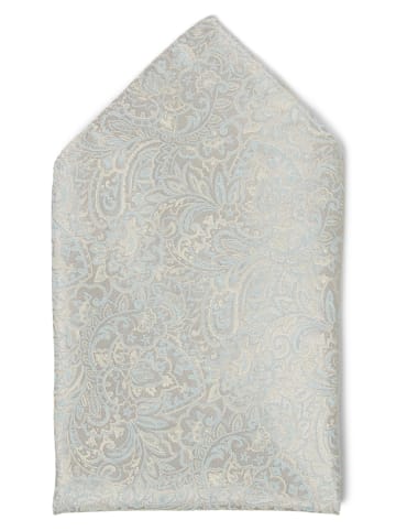 DIGEL Fliege, Einstecktuch in silber hellblau - 0001
