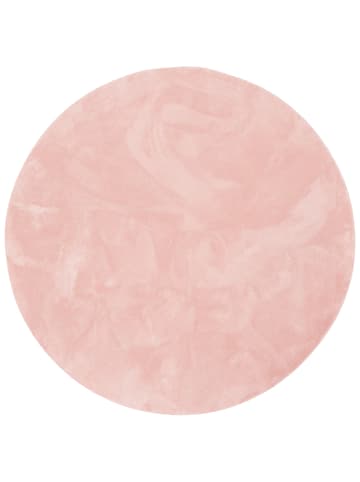 Pergamon Kinder Super Soft Fellteppich Pearl Kids Rund in Rosa