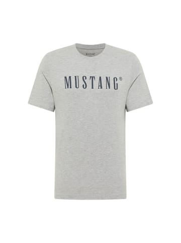Mustang T-Shirt 1er Pack in Grau meliert