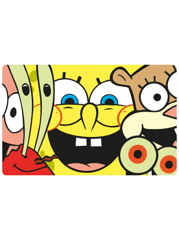 United Labels Spongebob Schwammkopf Brotdose mit Trennwand - Spongebob Allover in türkis