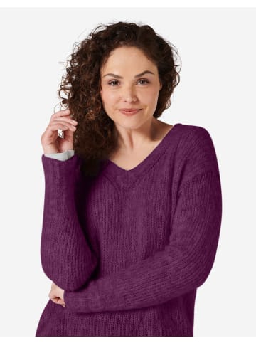 Eve in Paradise Strickpullover Tine in Dark Purple