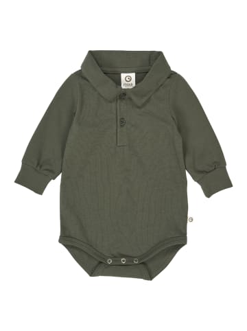 müsli Polo-Langarmbody in Deep green