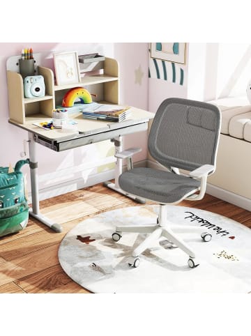 COSTWAY Schreibtischstuhl ab 6 Jahren in Grau