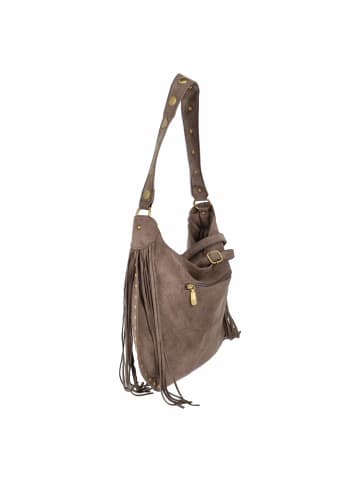 Fräulein Frida Schultertasche in taupe