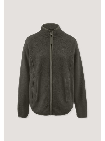 Hessnatur Fleece Jacke in tannengrün