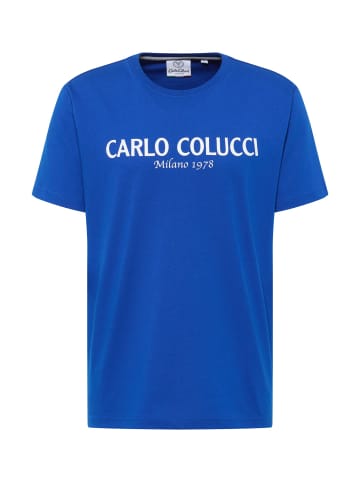 Carlo Colucci T-Shirt di Comun in Royalblau