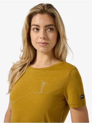 super.natural Merino T-Shirt W GIPFELGLÜCK TEE in braun