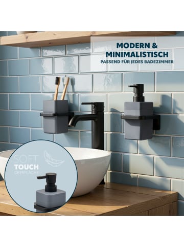 bremermann 2tlg. - Bad-Accessoires -Set SAVONA Softtouch, eckig
