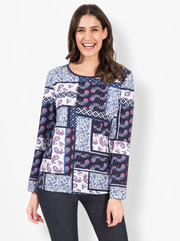 WITT WEIDEN Langarmshirt in marine-bedruckt