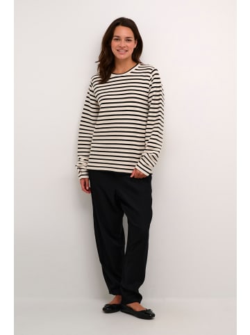Kaffe Langarm-Shirt BPsabine in Black_White Stripe