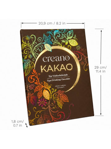 Creano Geschenkset Trinkschokolade: 4 Sorten, 132g netto