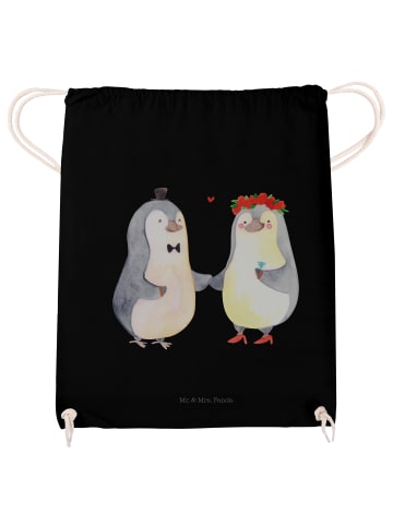 Mr. & Mrs. Panda wander rucksack Pinguin Heirat ohne Spruch in Schwarz