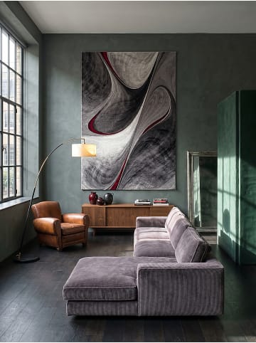 KADIMA DESIGN Kurzflorteppich Abstrakt pflegeleicht Wohnzimmer Schlafzimmer Flur in Rot