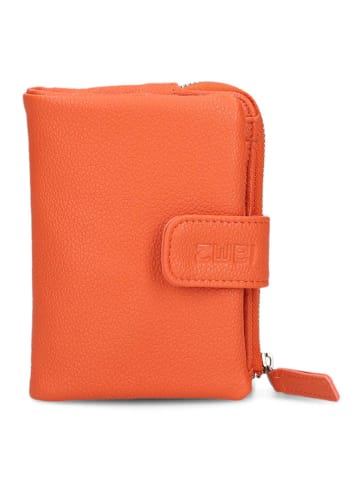 Zwei Mademoiselle Geldbörse 10 cm in papaya