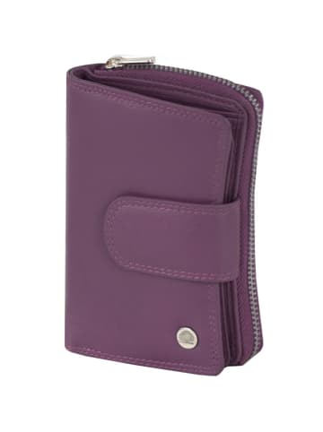 Greenburry Spongy Geldbörse Leder 13.5 cm in purple