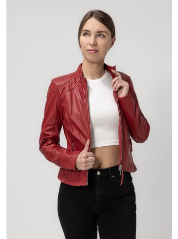 JILANI Damen Lederjacke in Rot